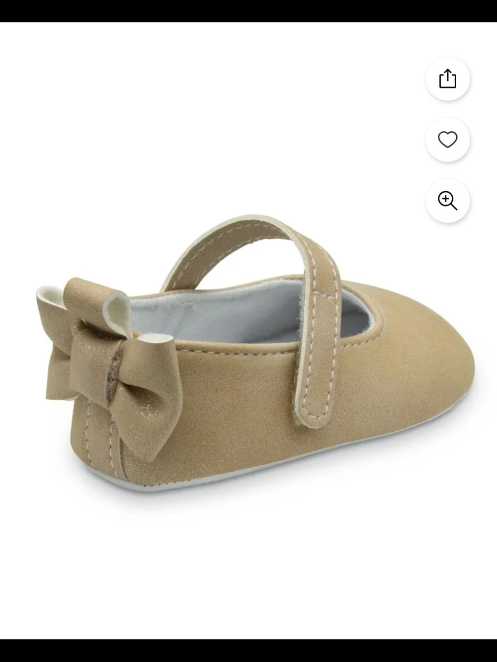 NWT Carter's Baby Mary Jane Shoes Shimmer Pink Champagne Mutli Size 0-3M 3-6M
